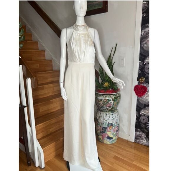 BHLDN Jill Stuart TARA JUMPSUIT IN WHITE - Picture 5 of 8